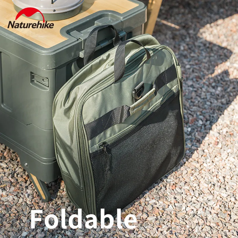 Naturehike 88L Folding Travel Luggage Bag Outdoor High-Capacity Wear-Resisting Camping Equipment Storage Pull Rod Wheel Bag