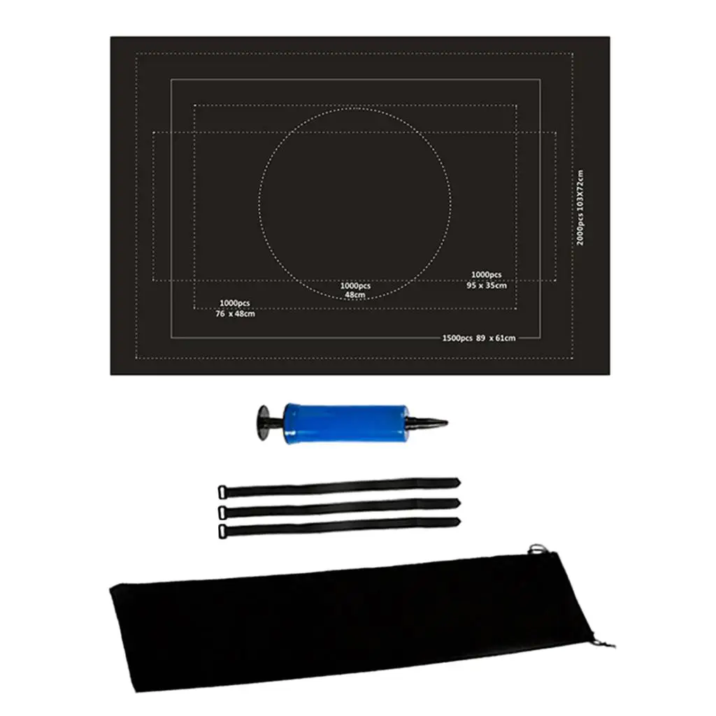 Roll Up Jigsaw Puzzle Play Mat 2000 Pieces Puzzles Storage Bag Blanket