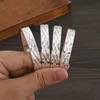 4Pcs 18k 8mm Width 45MM 55MM 65MM 70MM Dubai Baby Cute Bangles For Girl Jewelry Silve Color Bangles Girls Birthday Jewelry Gifts 1