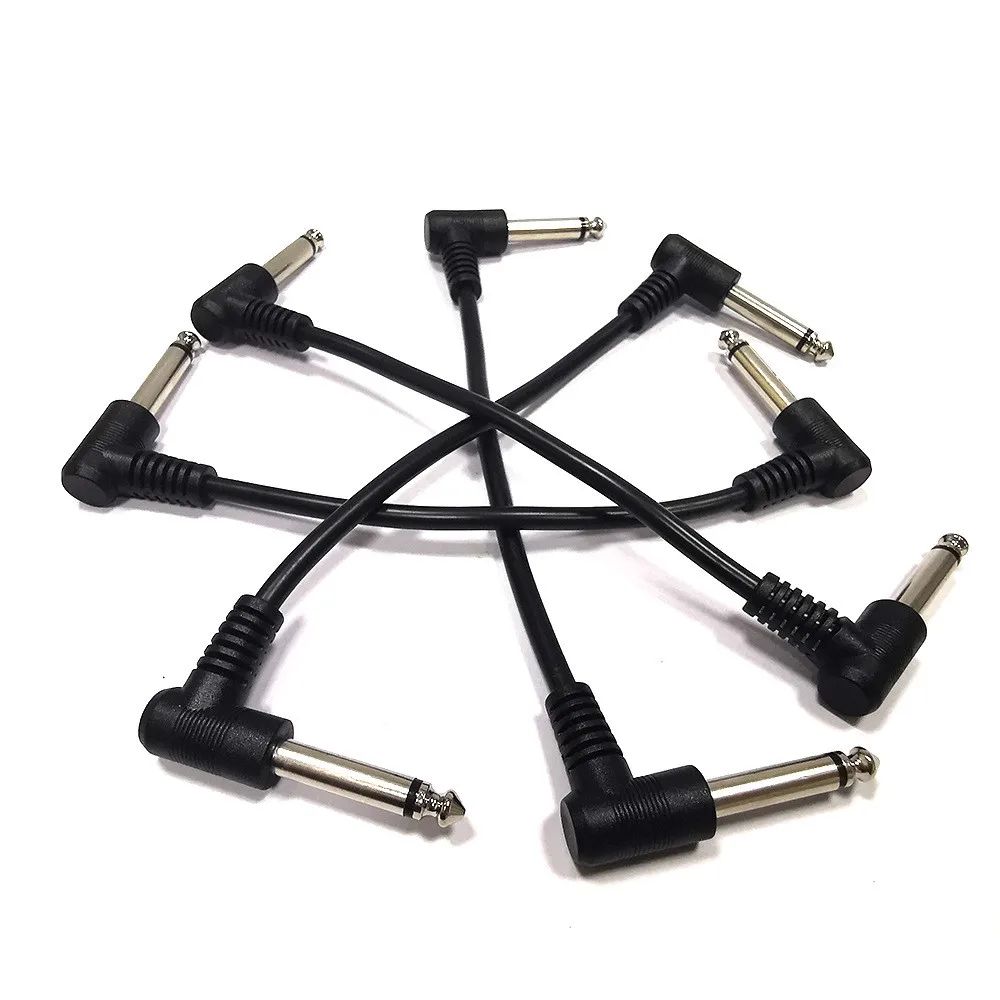 15cm Length Guitar Effects Pedal Cable Connector 6.35 Plug Wire Adapter