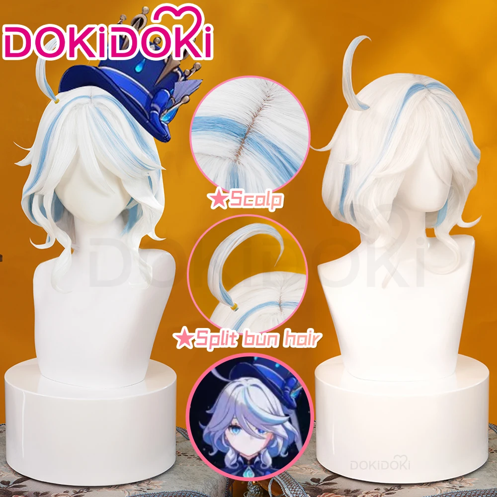 IN STOCK Furina Eyelashes Cosplay Accessories Props Game Genshin Impact  DokiDoki Fontaine Focalors Eyelashes With 3 Rhinestones - AliExpress