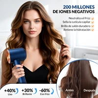 Sèche-cheveux ionique 5 en 1 avec diffuseur, appareils professionnels pour le soin des cheveux, sèche-cheveux sans pales pour femmes, salon de coiffure, super sèche-cheveux 1