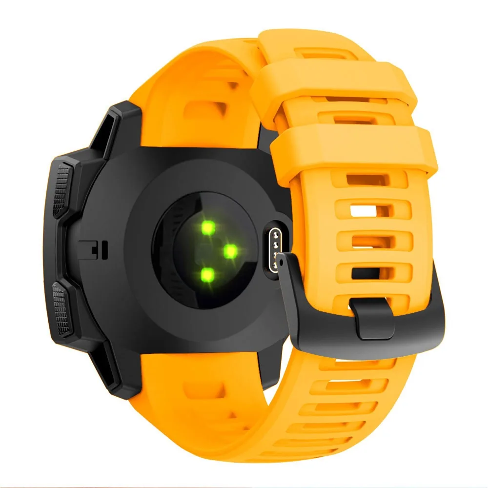 Durable 22mm Silicone Watchband Replacement for Sport and Tactical Use
