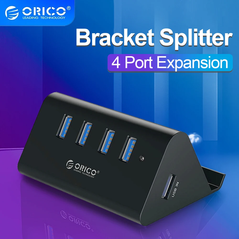 ORICOUSBHUBHighSpeedMini4PortUSB3.0HUBforDesktopLaptopwithPhoneandTabletStandComputerAccessoriesBlack-AliExpress7