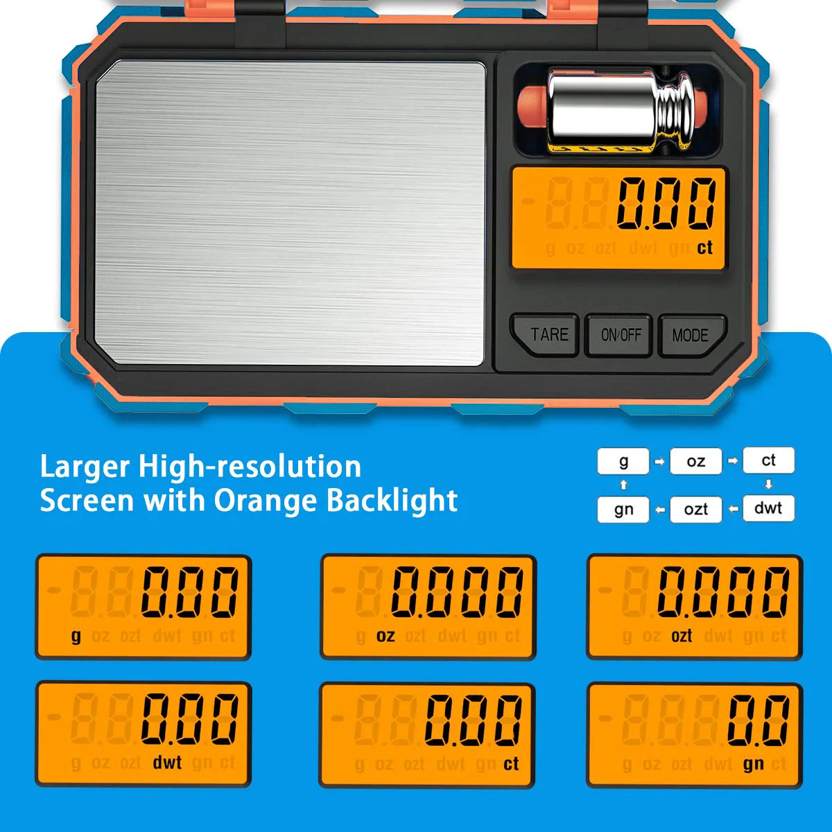 Digital Jewelry Scale Weights 20g/0.001g High Precision Milligram Scale Digital Pocket Magnesium Pocket portable scale digital scale pocket scale jewelry scale weighing tools scale weights