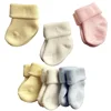 2Pair/lot New Baby and Children's Socks 0-1 Year Old Autumn/Winter Cotton Warm Boys and Girls' Baby Socks 1