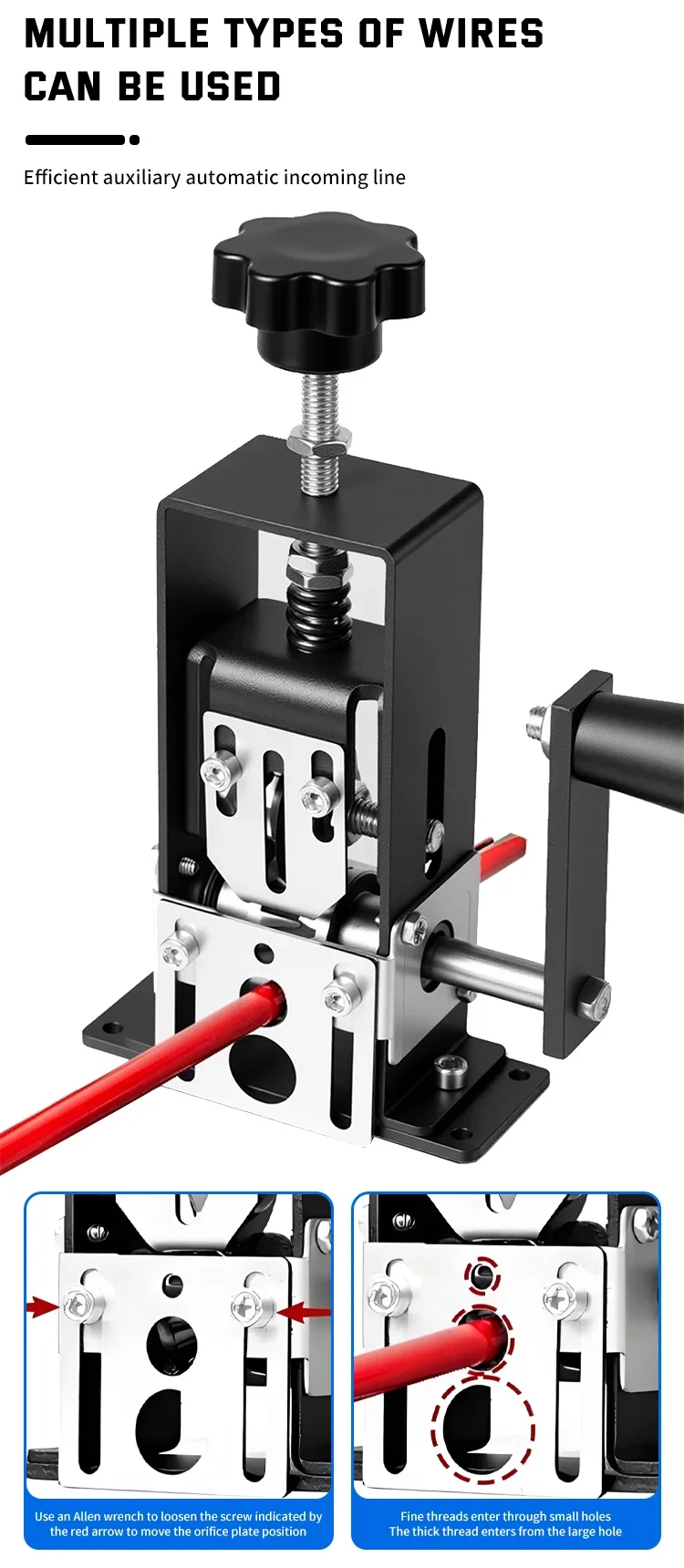 New 1-25mm Manual Wire Stripper Machine Scrap Copper Wire Stripping Machine Dril