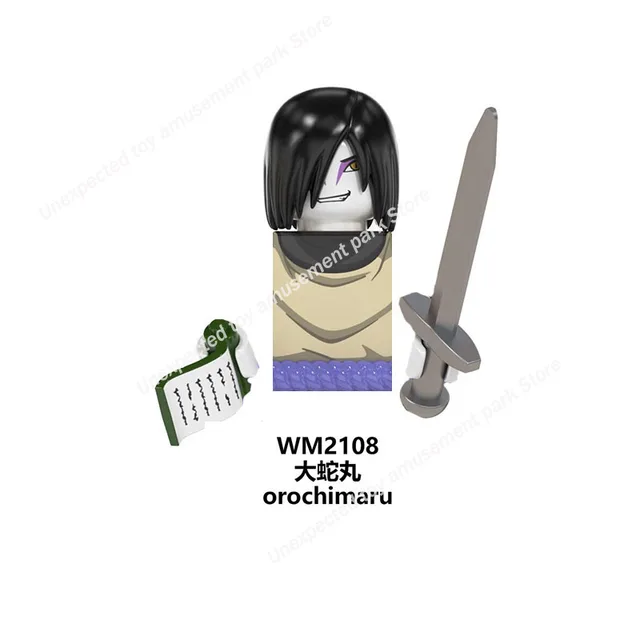 WM6109 Naruto building blocks Bricks assembly Kakashi Sasuke Uchiha Madara Anime Mini Action Figures Heads Toys kids Gifts WM2108
