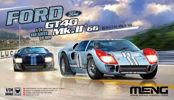 

1/24 MENG пластиковая сборка автомобиля Модель Ford GT40 Mk. Ii...... Le Mans 24 часа выносливости гоночная деталь Набор для сборки # машина чемпиона