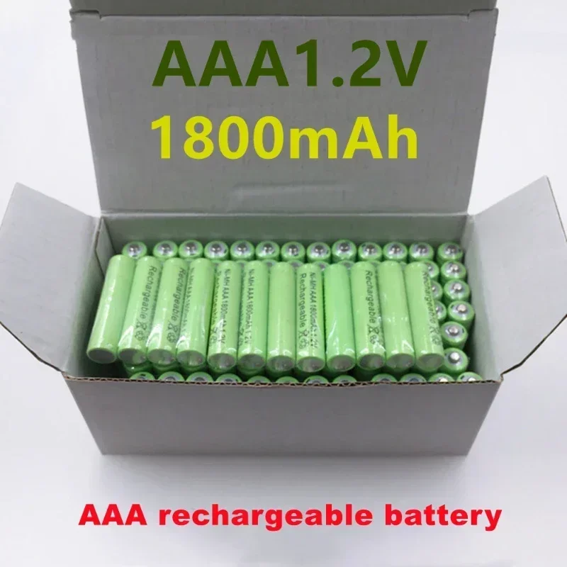 

4~96PCS 100% Original AAA 1800 mAh 1.2 V Quality rechargeable battery AAA 1800 mAh Ni-MH rechargeable 1.2 V 3A battery
