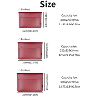 Étui pour ordinateur portable en cuir PU, design simple, 13/14/15/16 pouces, pour M1 MacBook Air 13.6 Pro 14 16, pochette pour ordinateur portable HP Dell Huawei 6