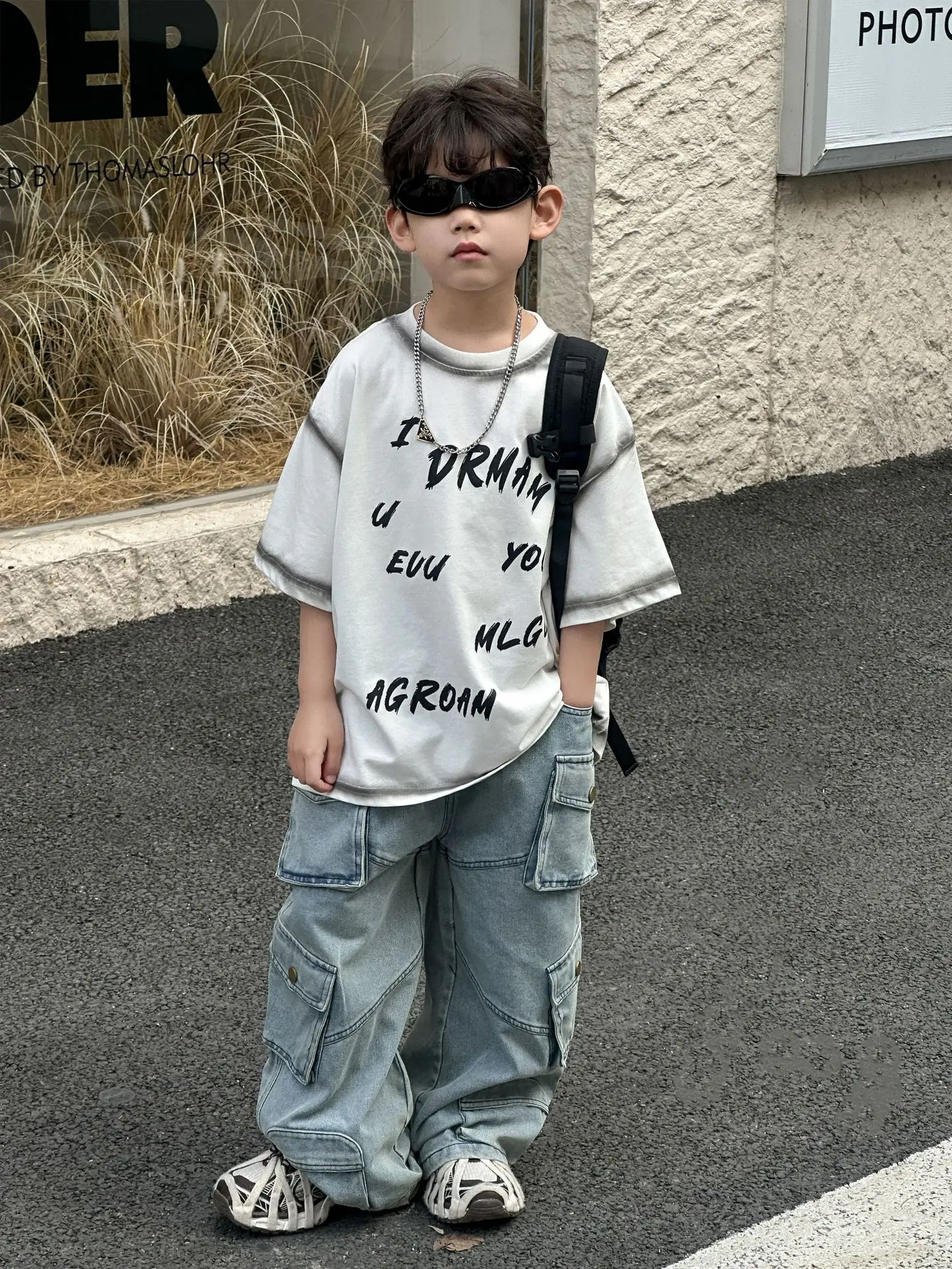 2025 primavera nueva edición coreana moda para niños ropa de trabajo  perezosa versátil pantalones vaqueros pantalones para niños de moda -  AliExpress, image size:1440x1919