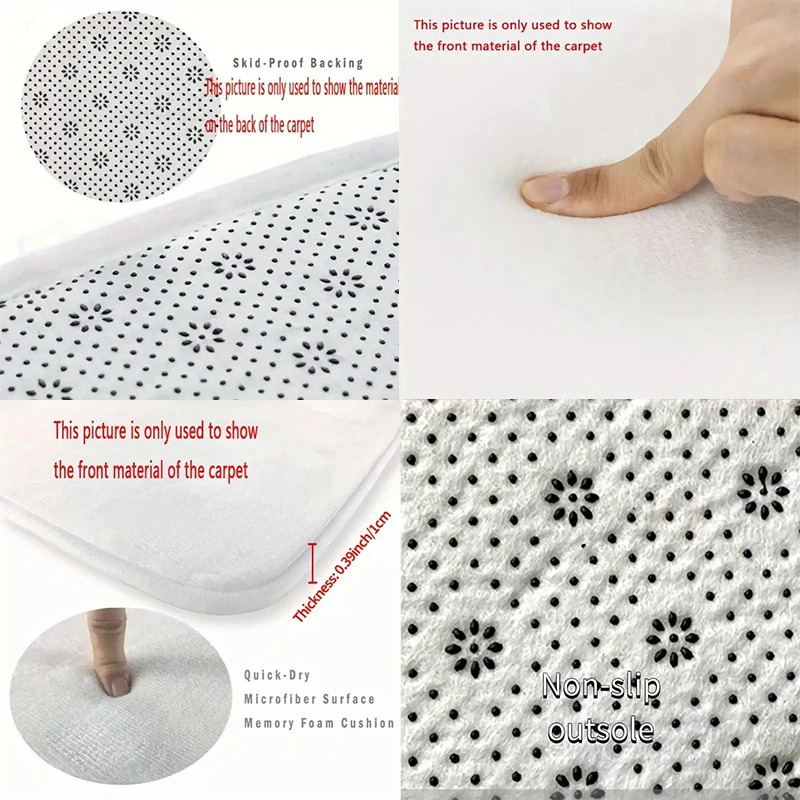 미끄럼 방지 욕실 매트, 오션 스타일 흡수성 목욕 러그, 현대 미술, 실내 및 실외 부드러운 바닥 패드, 욕실 장식, 1 개