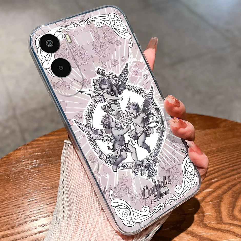 Cartoon Sweet Bowknot Antifouling Anti-Drop Clear Protective Case