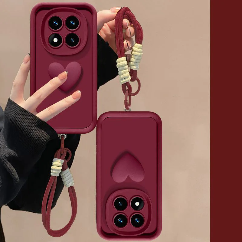 Love Heart Hand Strap Cover for Xiaomi Redmi Note Series