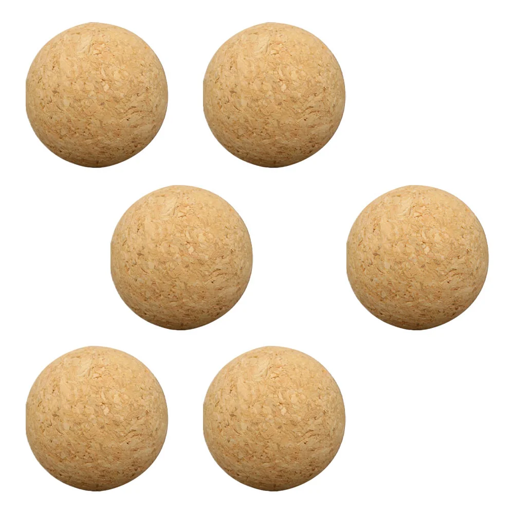 

6Pcs Professional Foosballs Replacement Balls Wear-resistant Wear- Resistant Foosball Balls Multi-function Cork Foosball