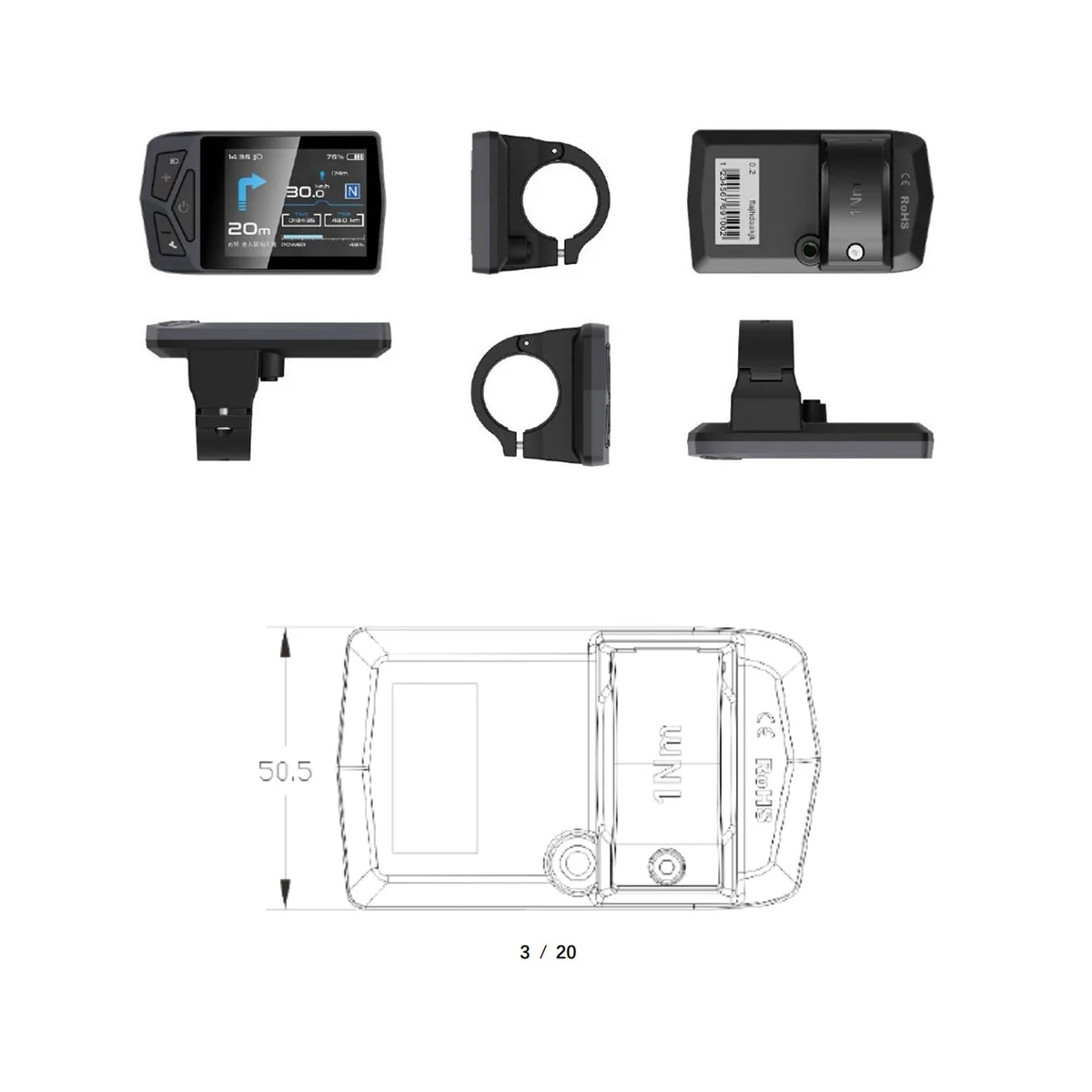 Bafang  ÷,   LCD ÷, 12V, 32V, 48V, 60V, 500C, BBS 01 02, HD, G510, G330, UART,  , 1PC