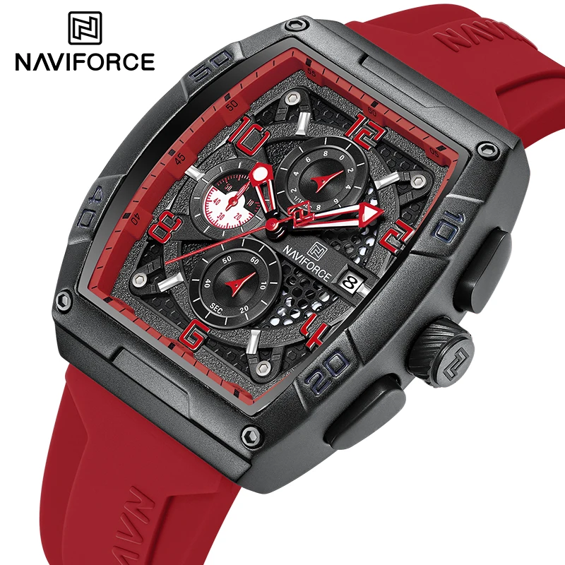 Top Brand NAVIFORCE Men's Watches Fashion Silicone Strap Man