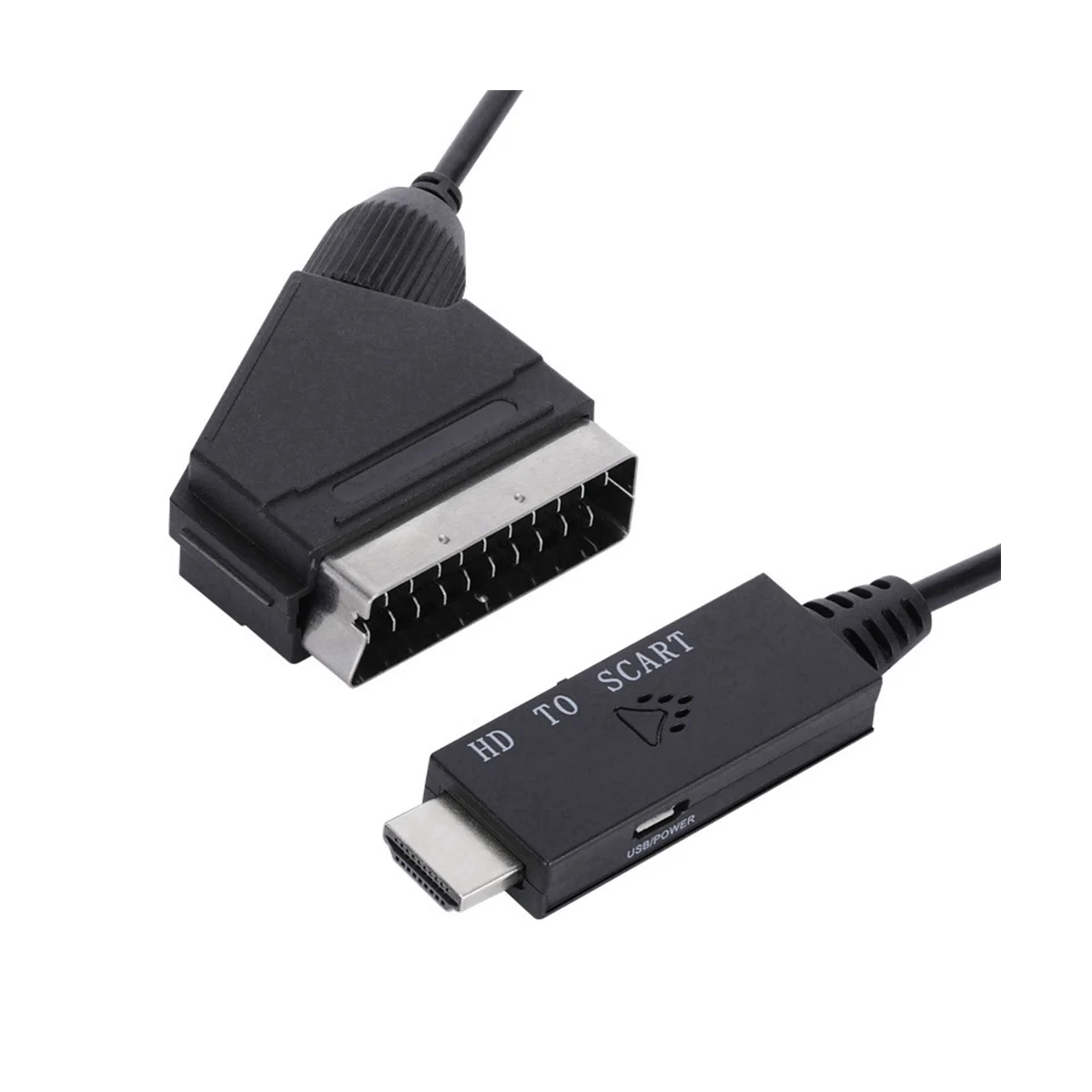 Cavo Di Connessione Hdmi Compatibile Con Scart Convertitore Audio/Video Da 1M Convertitore Hdmi Compatibile Con Scart Hd