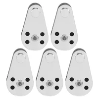 5PCS Stainless Steel M25 Pulley Block Hanging Wire Towing Wheel Lifting Wire Rope Cable Pulley Roller 1