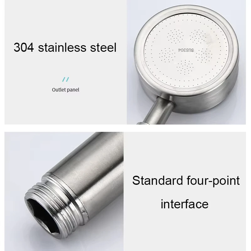 Xiaomi Mijia 304 Stainless Steel Shower Head Handheld High-pressure Bathroom Wall Mounted Water Saving Sprayer Rainfall Shower 4