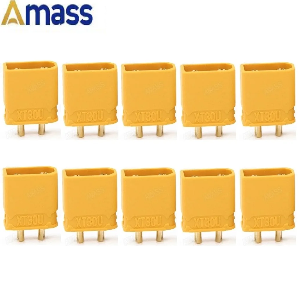 10-Pack Amass XT Series Plug Connectors with Sheath Housing – 5 Male & 5 Female Pairs