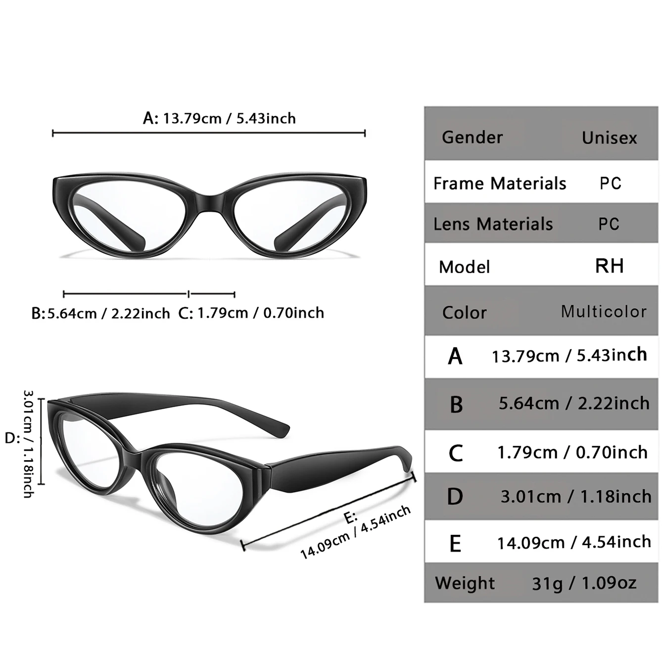 Reading Glasses Round Frame Presbyopic