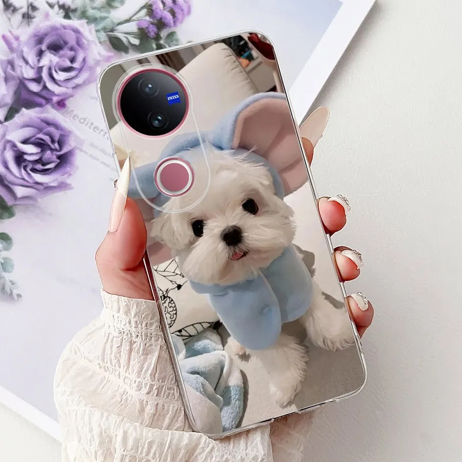 Luxury Marble Lion Soft Silicone Clear Bumper Case