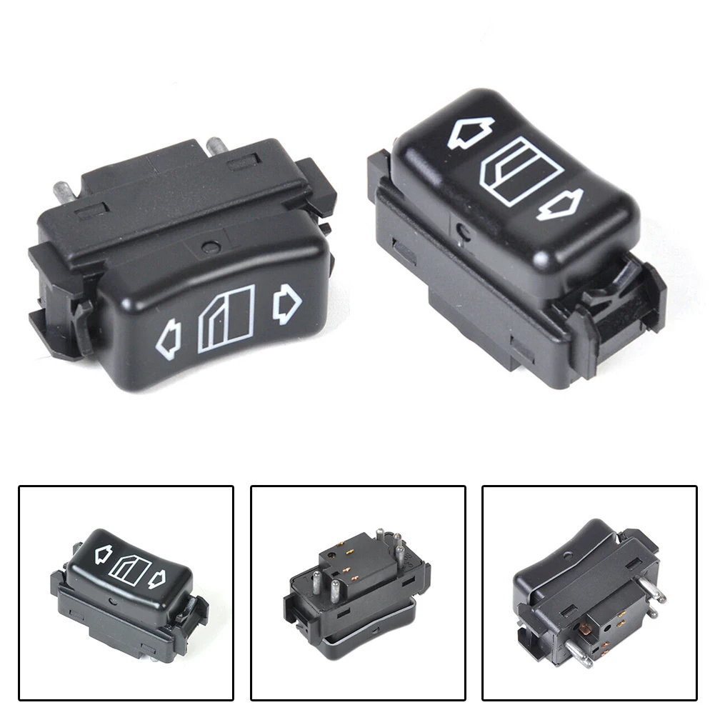 Console Power Glass Switch For MERCEDES W124 W126 W201 Set of 2 Part Numbers 1248204510 1248204610