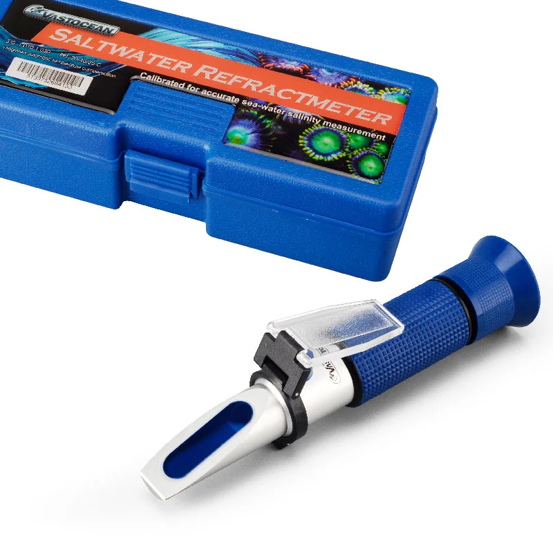 Vastocean Seawater Optical Hydrometer Salinity Meter Temperature-compensated Optical Salinity Meter for Marine Fish Tanks