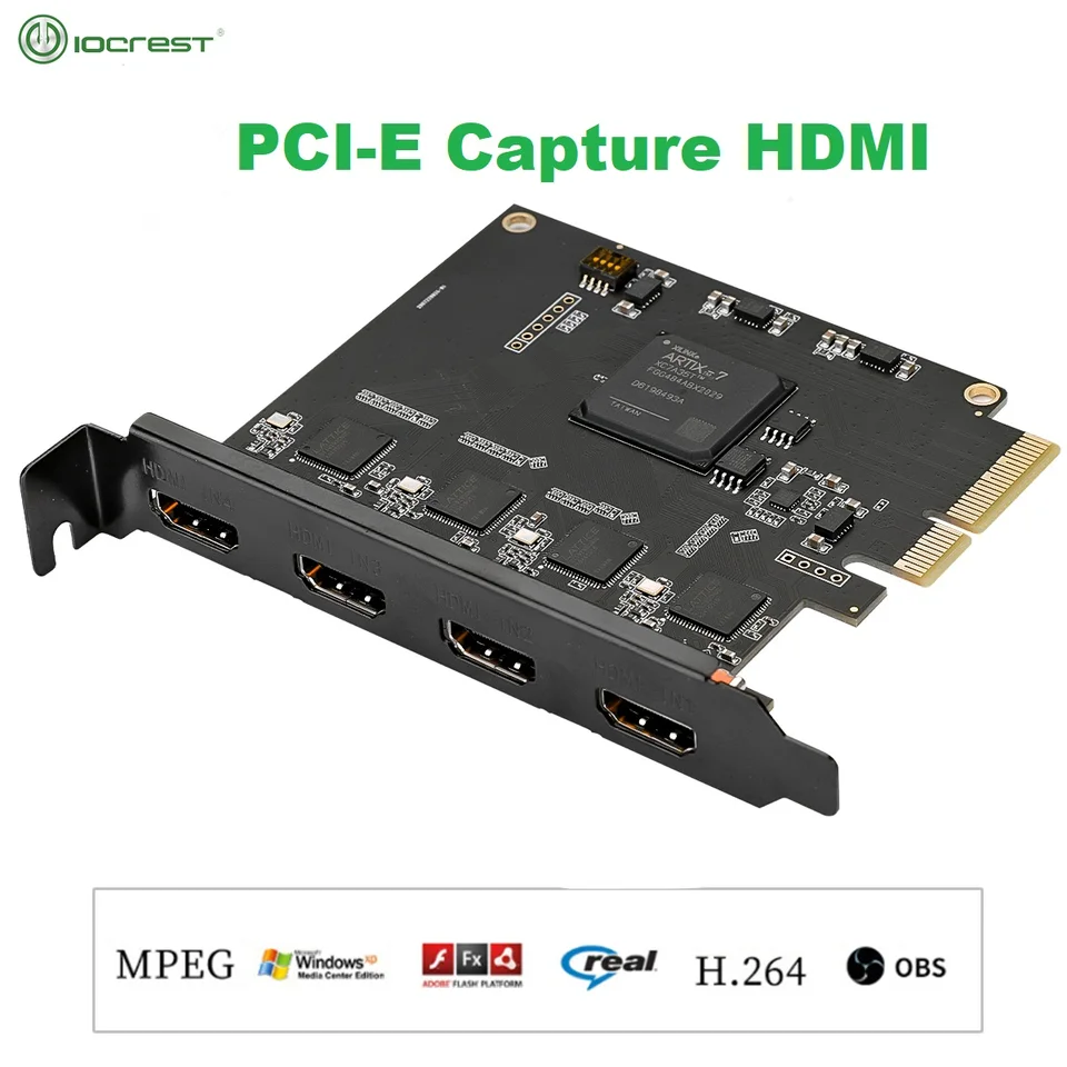 Cart PCI pour Captur d Flux HDMI. nrgistr jusqu'à 4