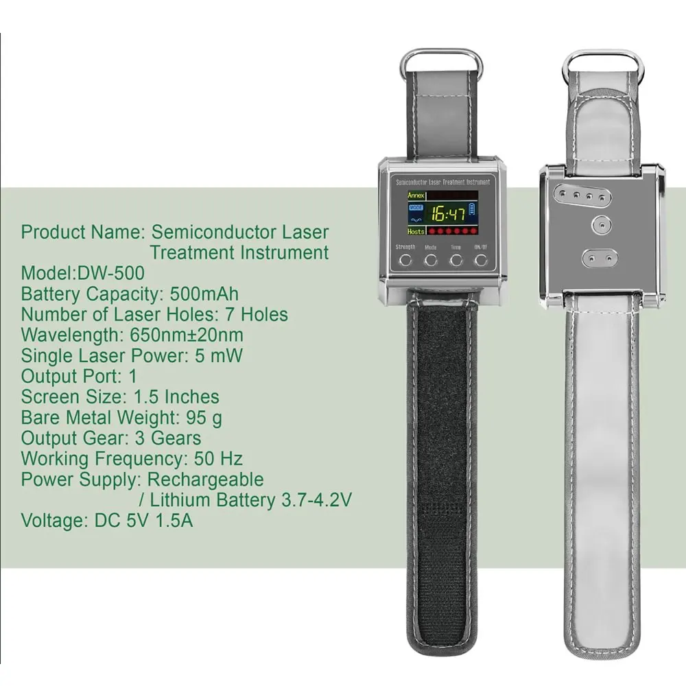 650nm Laser Therapy Watch Hypertension Physiotherapy Laser Therapy Semiconductor Treatment Instrument