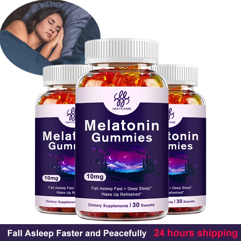 

10mg Safety Melatonin gummies - Relieve Insomnia, Help Improve Sleep Quality, Reduce Stress, Help Deep Sleep For Adult
