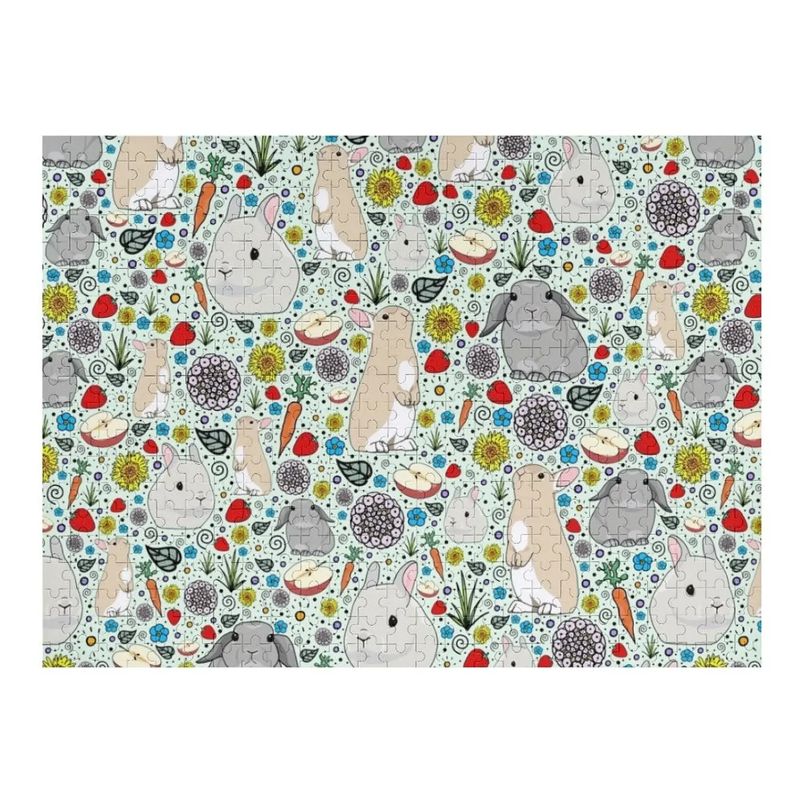 

Bunny Rabbits Jigsaw Puzzle Personalized Toy Woodens For Adults Puzzle