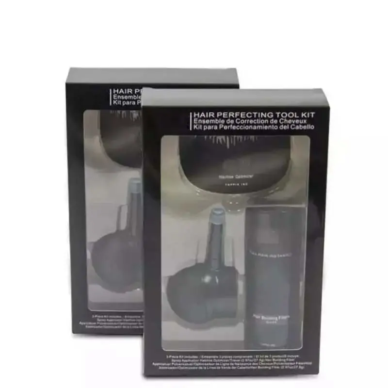 Volume Thickening Hair Fiber Spray Head Comb Hair Powder 3 Piece Hairline Powder Pretty Wig Spray Natural Volume Light Odorless