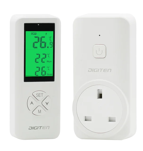 DIGITEN WTC100 Wireless Thermostat Plug-in Temperature Controller Outl