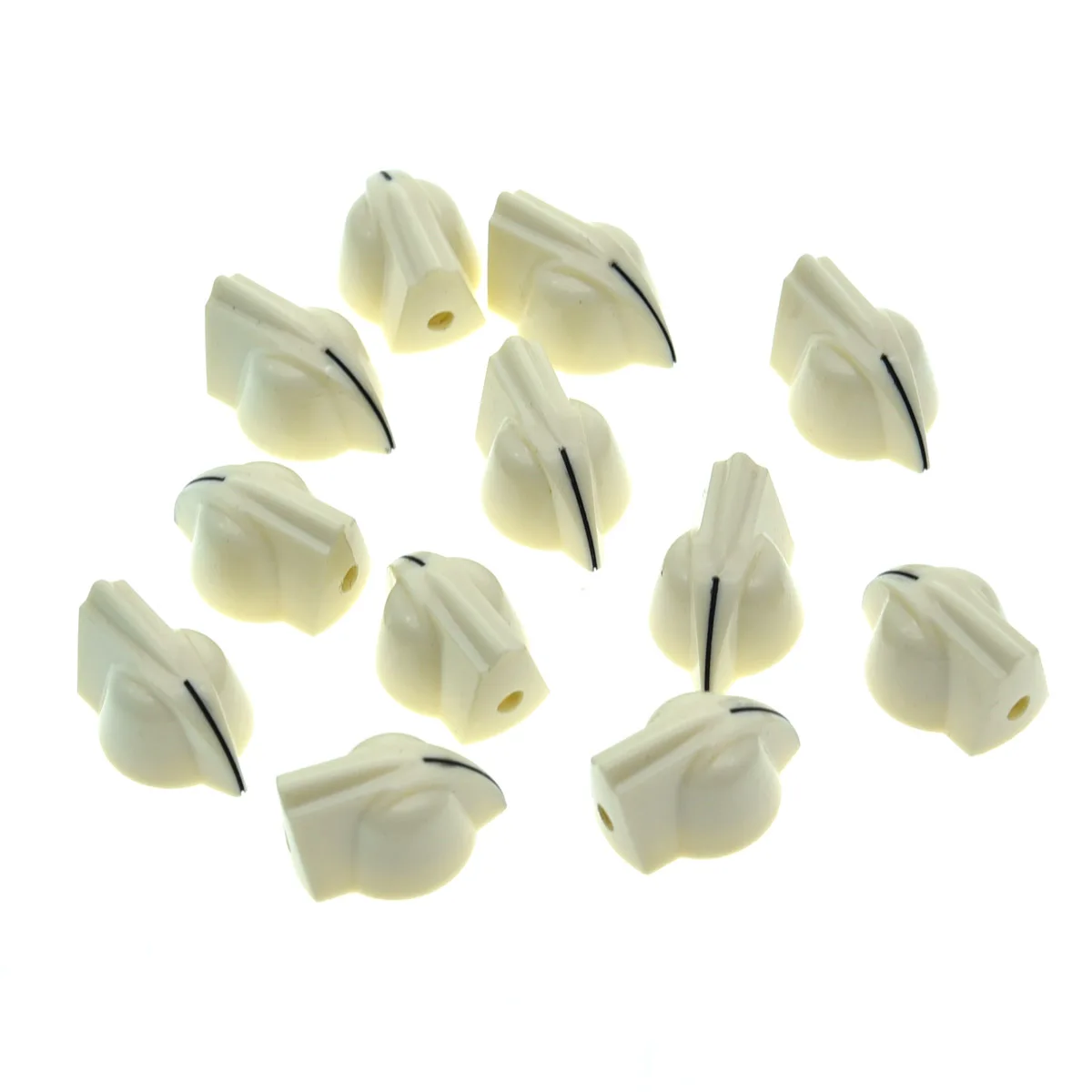KAISH 1/4" Vintage Raised Mini Chicken Head Knobs Small Size Guitar Bass Potentiometer Knobs Amplifier Knob Chickenhead