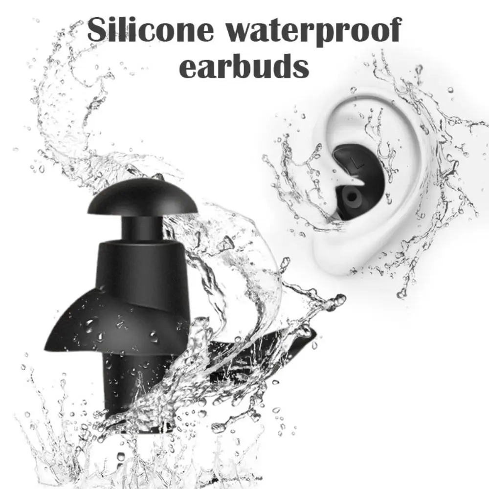 

Noise Shower Swimming Accessories Swimming Equipment Swim Ear Plugs Swimming Earplug Spiral Ear Plugs Spiral Silicone Earplugs
