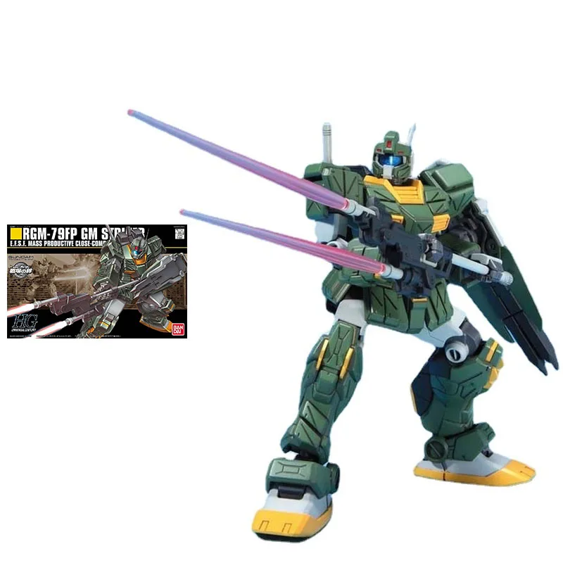 

Оригинальная модель Gundam в комплекте, аниме фигурка HGUC 1/144 RGM-79FP GM Striker, оригинальная модель Gunpla, экшн-фигурка, игрушки для детей