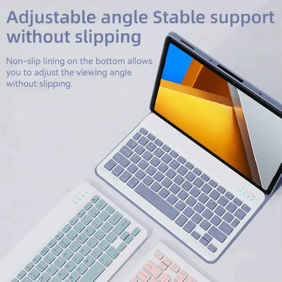 Xiaomi Poco Pad/Redmi Pad Pro 12.1'' 2024用ケースキーボード、Redmi