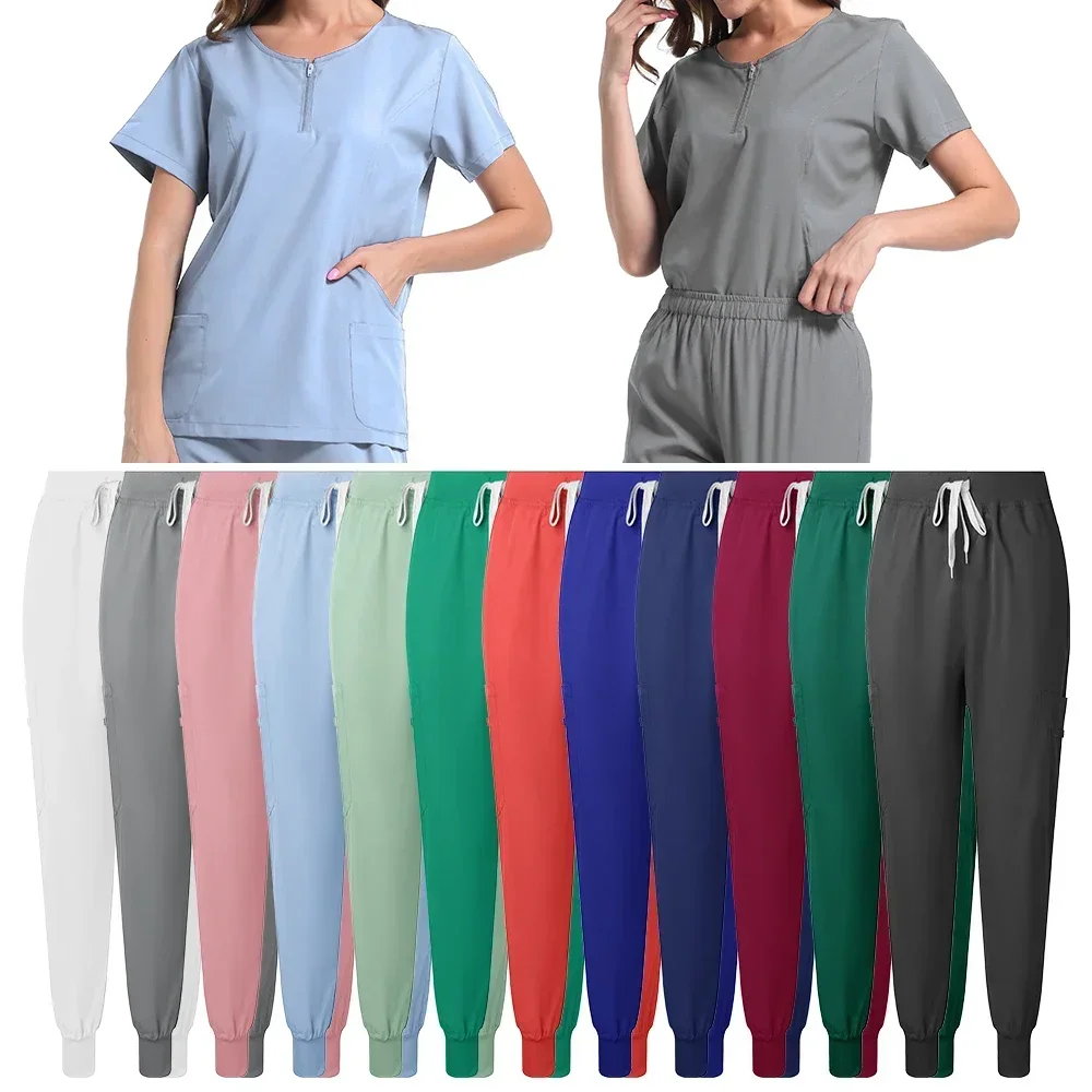 Surgical uniform Women's Care Set Top Pants Medical Scrub Clinical Beauty salon Hospital setnurse hospital