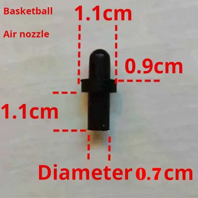 4PCS Basketball Nozzle Ball Nozzle Replacement Air Leak Repair Valve Core Inflatable Basketball Football Volleyball Universal 6