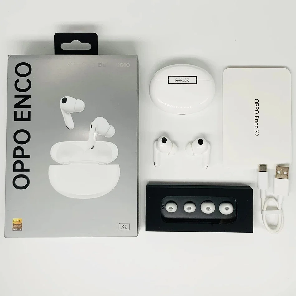 OPPO ENCO X2 TWS Wireless Headphones Bluetooth 5.2 Active Noise Cancelling  Qi Wireless Charging Earphone LHDC Earbuds - AliExpress