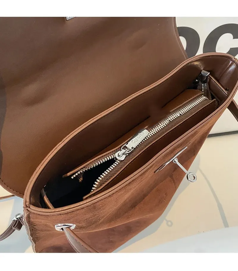 2023 New Trend Winter Fashion Streetwear Women Vintage Solid Casual Backpack All Match Simple College Student Backpack For Girl