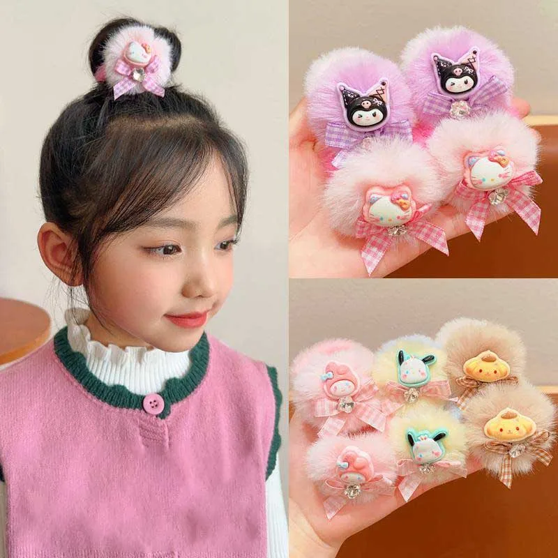 

Miniso Kawaii Hellokittys Headband Children's Hair Band New Cartoon Animation Kuromi Cinnamoroll Pochacco Girls Hair Accessories