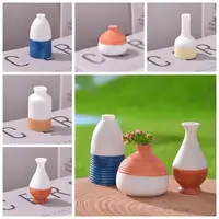 Craft Gift Waterproof Simulation Mini Vase Handmade Small Resin Mini Flower Vase Resin Craft Micro Landscape Vase Doll House 1