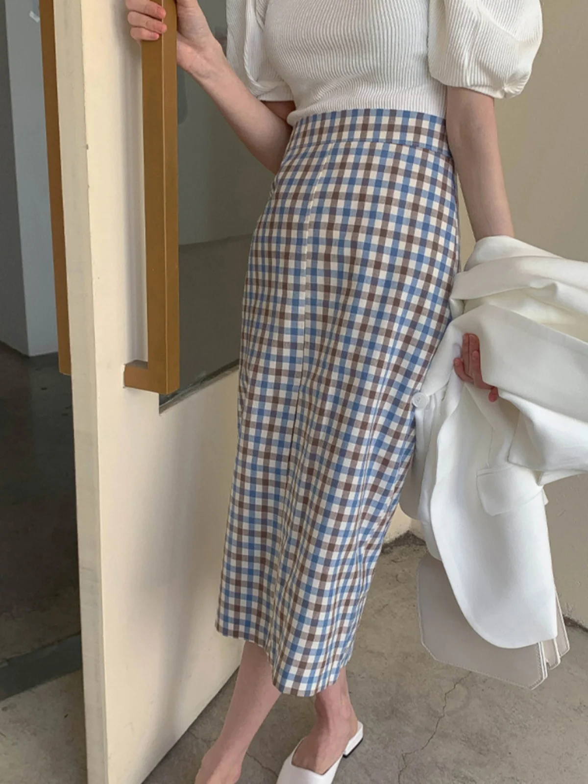 Korean Fashion Swing Bow Slim Wild Skirt