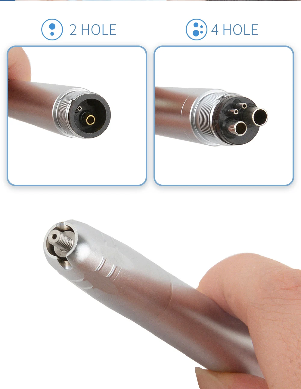 AZDENT Dental Ultraschall Air Scaler Handstück Super Sonic Scaling mit 3 Spitzen Zahnsteinentferner Reinigungswerkzeug Zahnmedizin Labor – Detail 9
