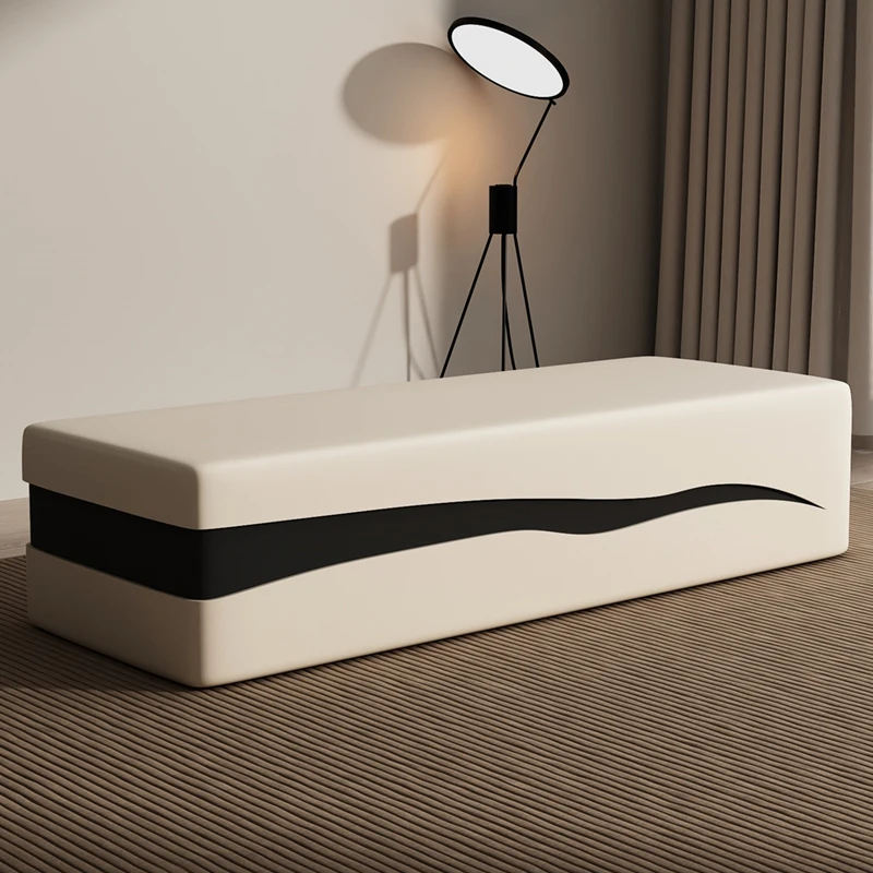 

Simplicity Shoe Changing Stool Luxury White Comfort Unique Foot Stool Hallway Space Saving Repose Pied Salon Home Furniture