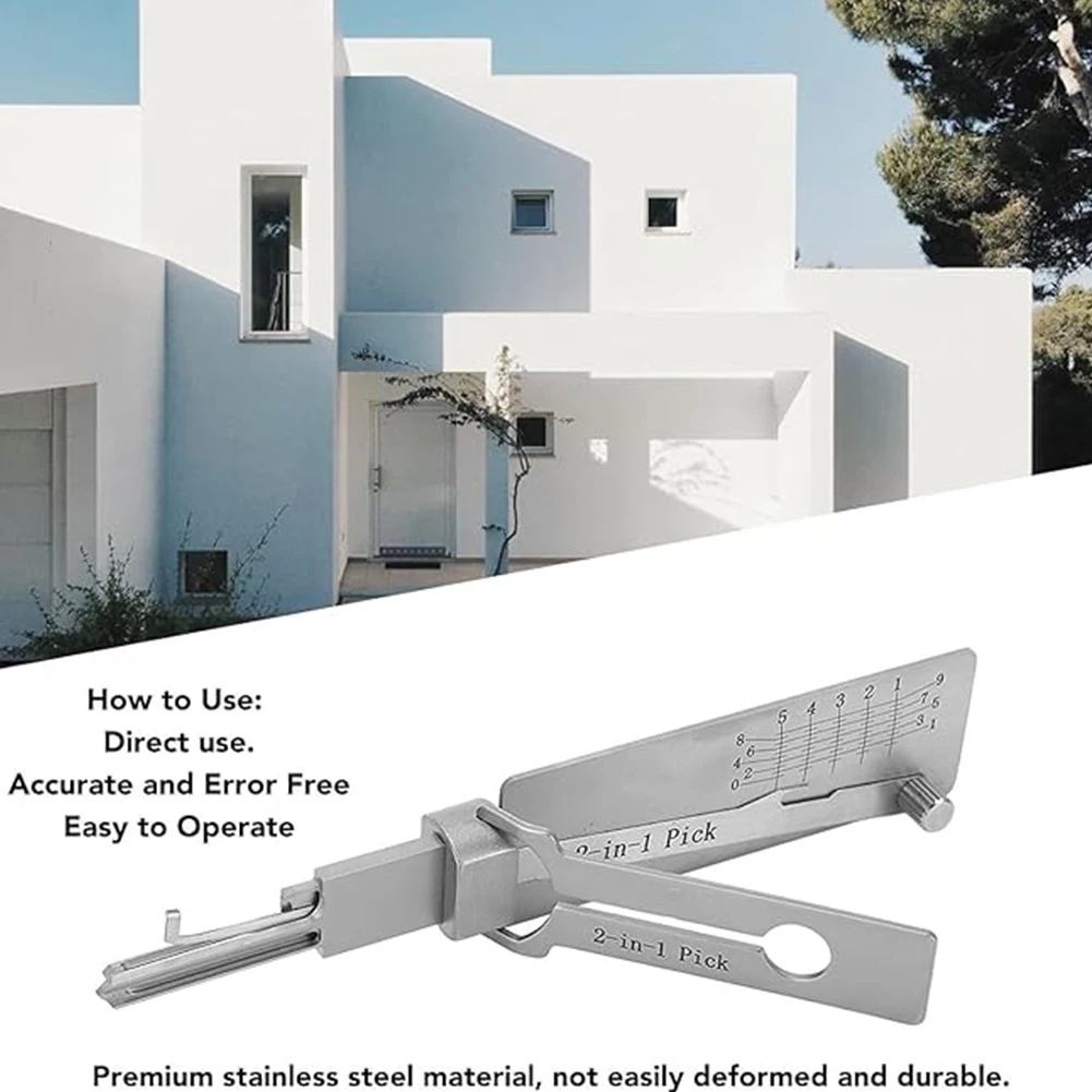 Lockpicking Lock Decoder Pick Locksmith Tools For lock embryo/double straight groove/positive S groove Maintenance Repair Tools